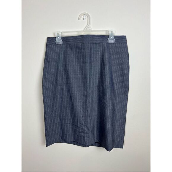 Brooks Brothers 346 women classic skirt grey striped size 10 - Picture 1 of 7
